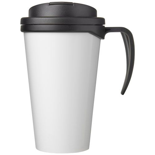 black Brite-Americano® Taza de 350 ml con tapa antigoteo