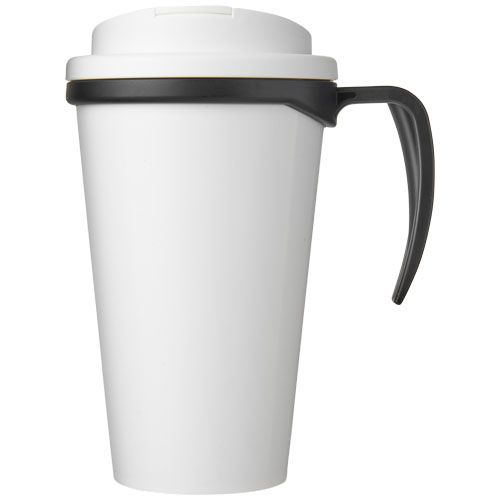 negro/blanco Brite-Americano® Taza de 350 ml con tapa antigoteo