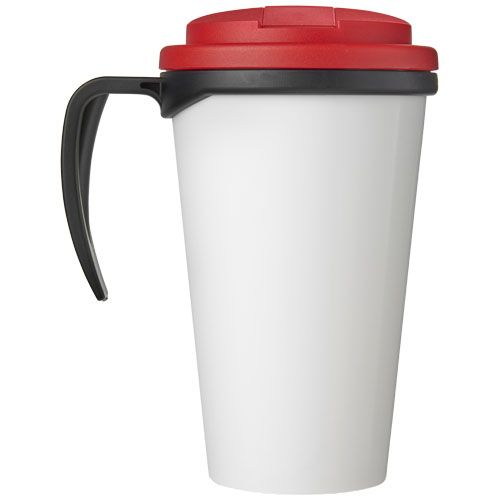 negro/rojo Brite-Americano® Taza de 350 ml con tapa antigoteo