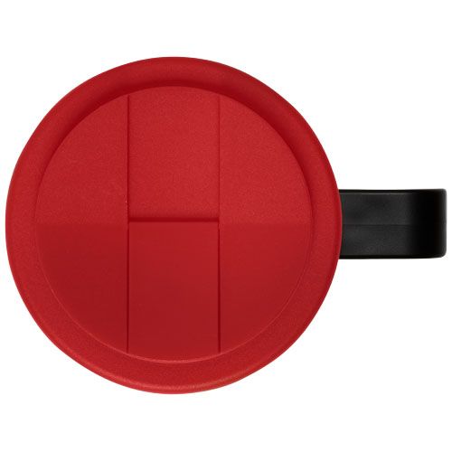 negro/rojo Brite-Americano® Taza de 350 ml con tapa antigoteo