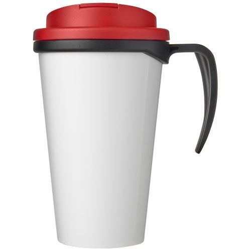 negro/rojo Brite-Americano® Taza de 350 ml con tapa antigoteo