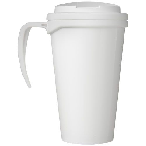 white Brite-Americano® Taza de 350 ml con tapa antigoteo