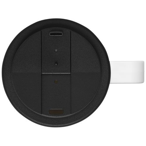 blanco/negro Brite-Americano® Taza de 350 ml con tapa antigoteo