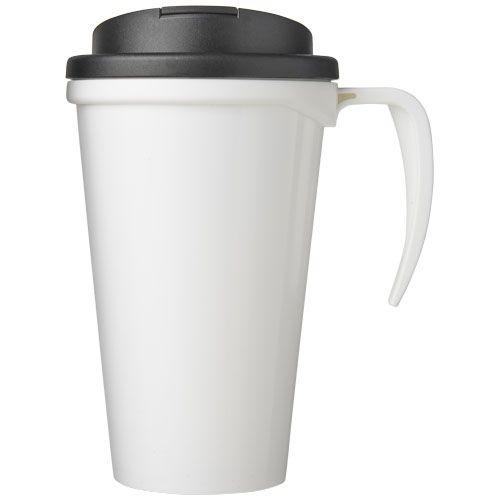 blanco/negro Brite-Americano® Taza de 350 ml con tapa antigoteo