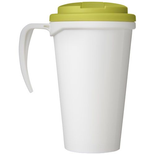 blanco/verde lima Brite-Americano® Taza de 350 ml con tapa antigoteo