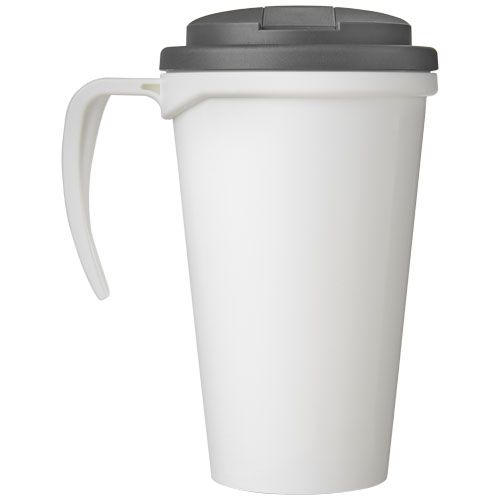 blanco/gris Brite-Americano® Taza de 350 ml con tapa antigoteo