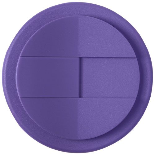 blanco/morado Americano® Taza de 350 ml con tapa antigoteo