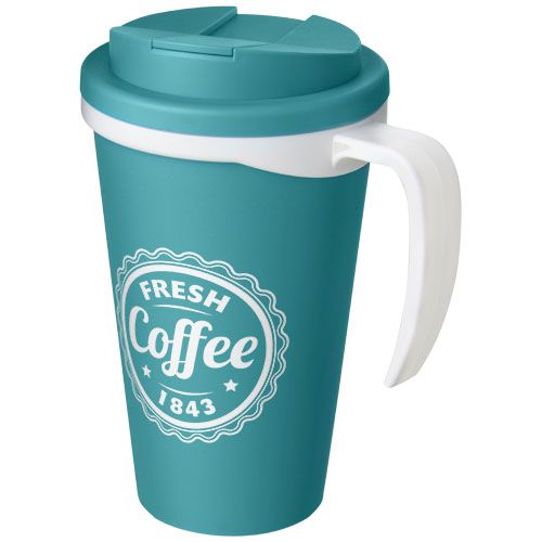 verde agua Americano® Taza de 350 ml con tapa antigoteo