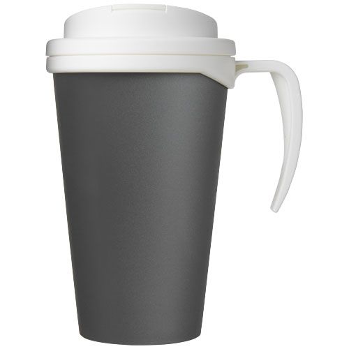 gris/blanco Americano® Taza de 350 ml con tapa antigoteo