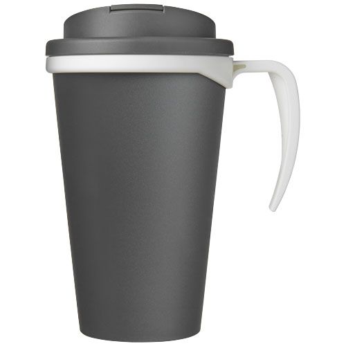gray Americano® Taza de 350 ml con tapa antigoteo