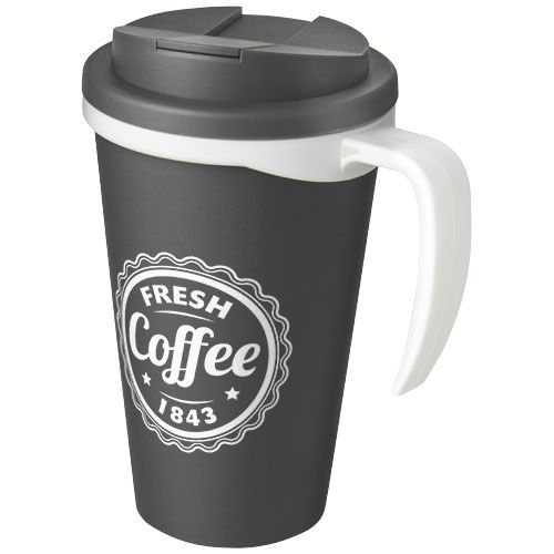 gray Americano® Taza de 350 ml con tapa antigoteo