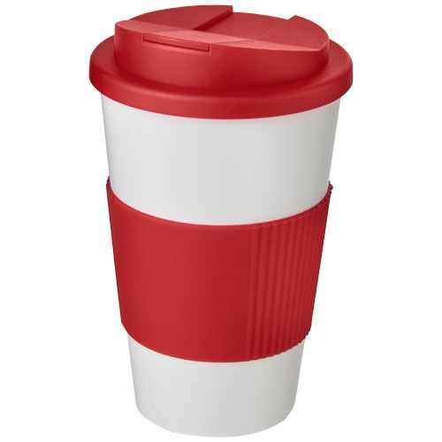 AMERICANO® VASO 350 ML CON AGARRE Y TAPA ANTIGOTEO