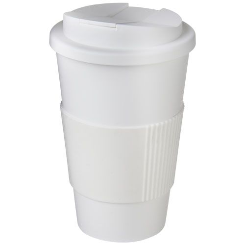 AMERICANO® VASO 350 ML CON AGARRE Y TAPA ANTIGOTEO