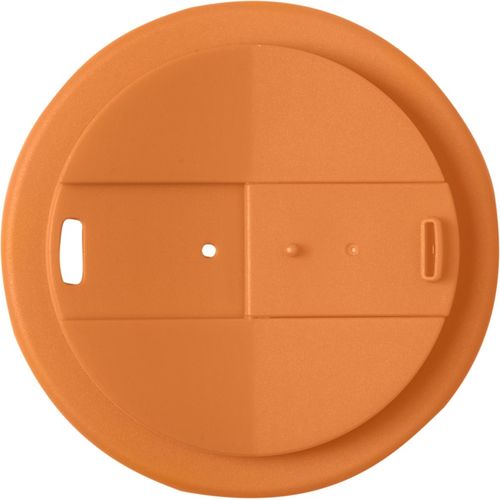blanco/naranja Americano® vaso 350 ml con agarre y tapa antigoteo