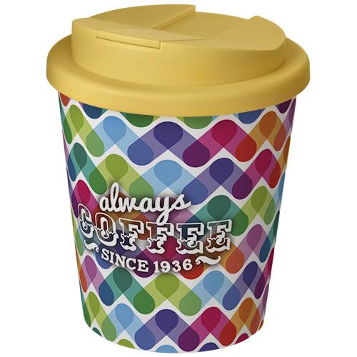 blanco/amarillo Brite-Americano® Espresso 250 ml con tapa antigoteo