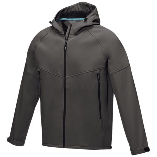 gris tormenta Chaqueta softshell reciclada para hombre