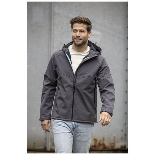 azul marino Chaqueta softshell reciclada para hombre
