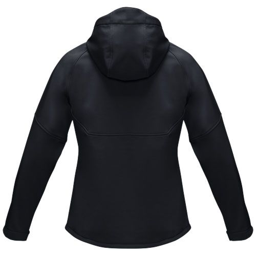 black Chaqueta softshell reciclada para mujer