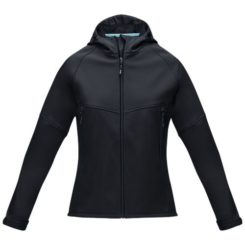 black Chaqueta softshell reciclada para mujer