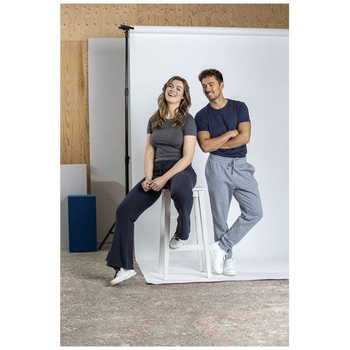 gris tormenta Camiseta orgánica de manga corta para hombre