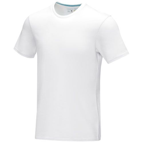 white Camiseta orgánica de manga corta para hombre