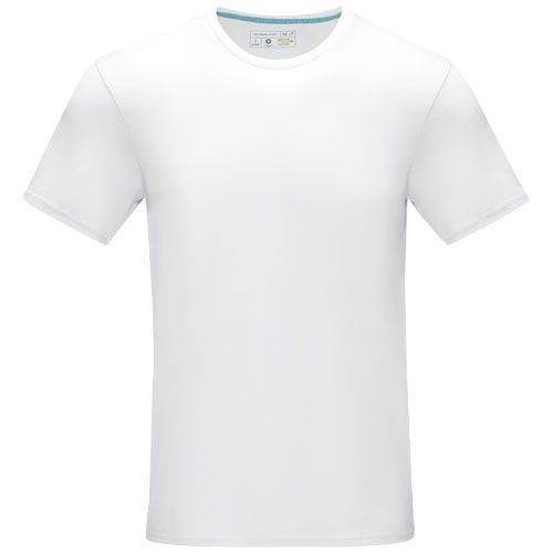 white Camiseta orgánica de manga corta para hombre