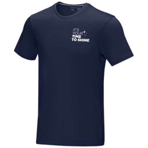 azul marino Camiseta orgánica de manga corta para hombre