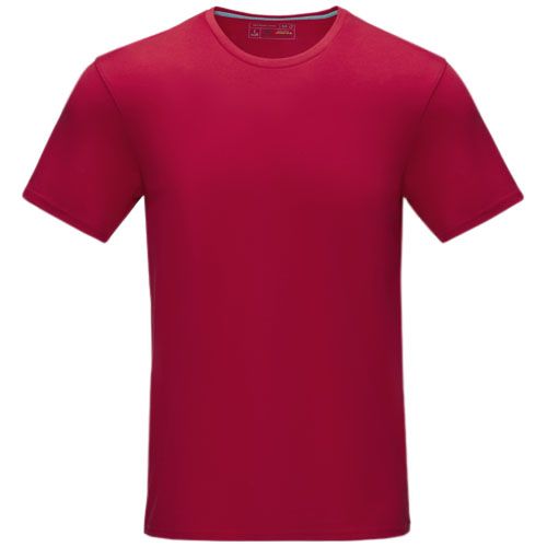 red Camiseta orgánica de manga corta para hombre