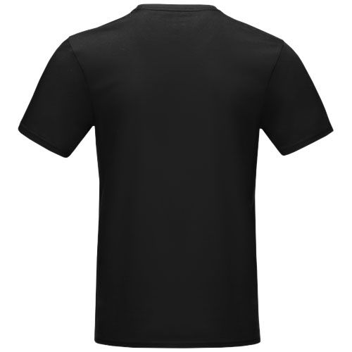 black Camiseta orgánica de manga corta para hombre
