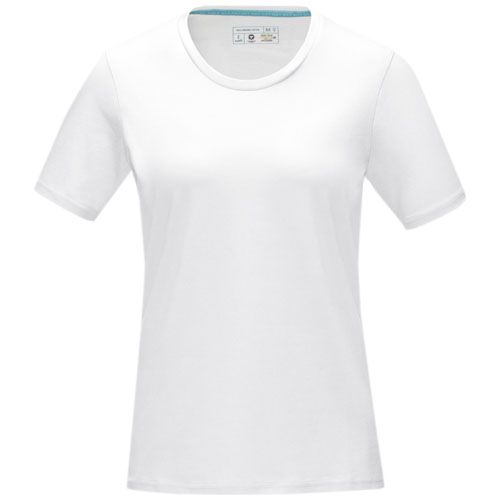 white Camiseta orgánica de manga corta para mujer