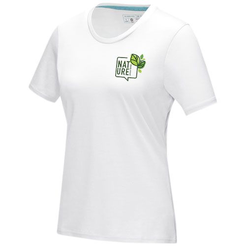 white Camiseta orgánica de manga corta para mujer