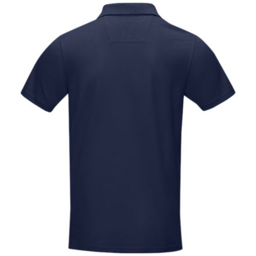 azul marino Polo orgánico de manga corta para hombre