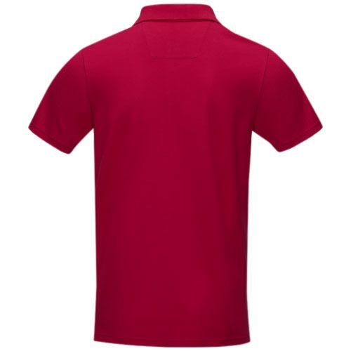 red Polo orgánico de manga corta para hombre
