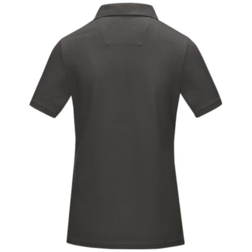 gris tormenta Polo orgánico de manga corta para mujer