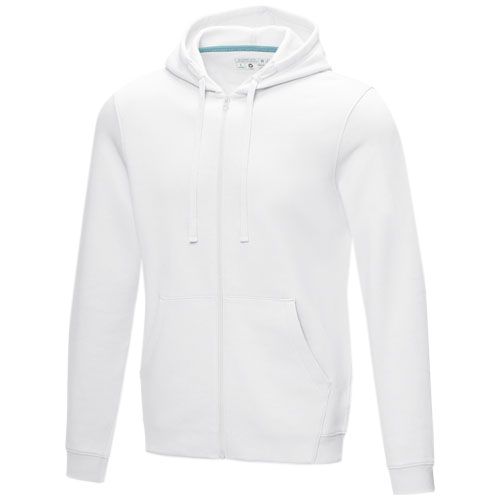 SUDADERA CON CAPUCHA Y CREMALLERA COMPLETA DE ORGÁNICO PARA HOMBRE