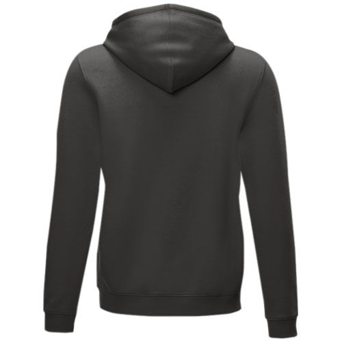 gris tormenta Sudadera con capucha y cremallera completa de orgánico para hombre