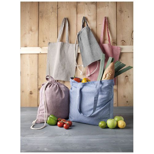 Bolsa Tote de algodón reciclado de 210 g/m² con refuerzos 