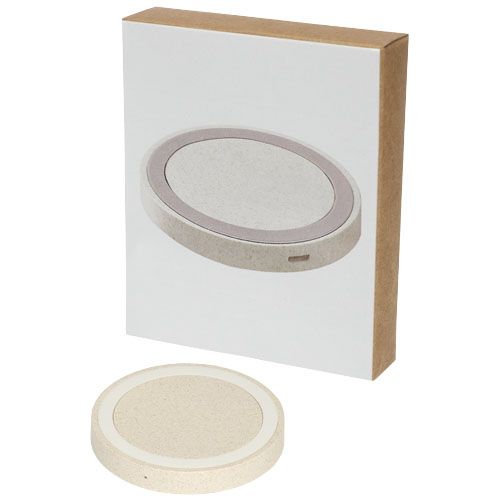 Base de carga inalámbrica de 5 W de paja de trigo 