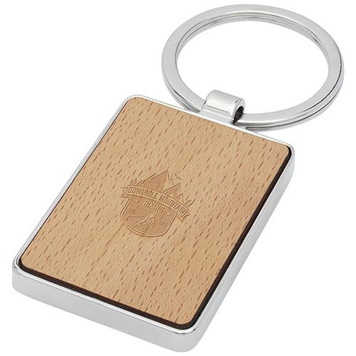 Porte-clés rectangulaire Mauro en bois de hêtre - 2