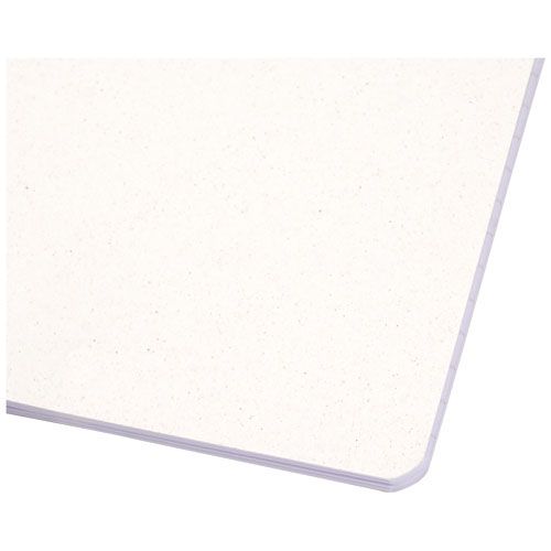 white Libreta con tapa de papel triturado