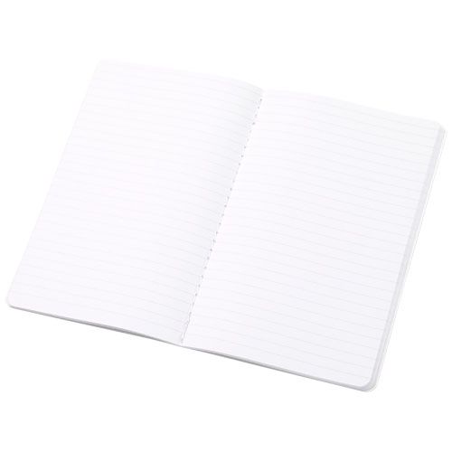 white Libreta con tapa de papel triturado