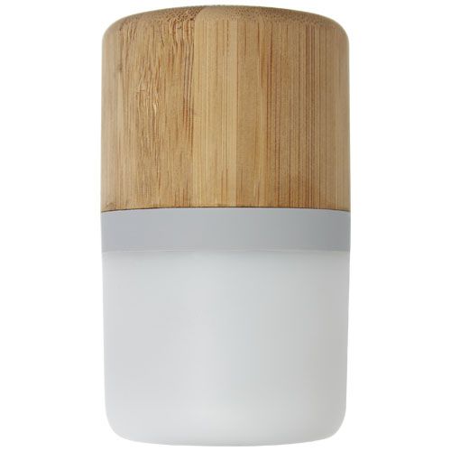 natural Altavoz de bambú con Bluetooth® y luz
