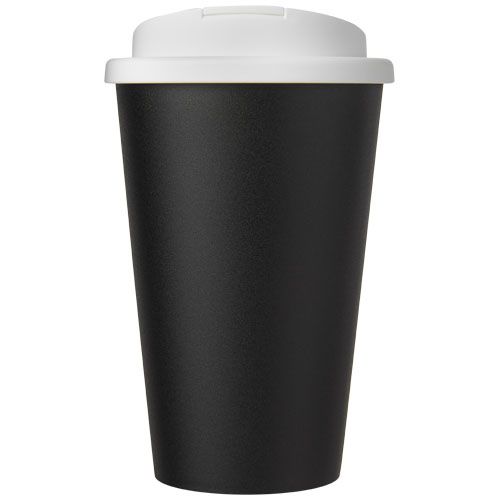 blanco/negro Americano® Vaso térmico de 350 ml con tapa antigoteo