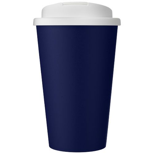 azul/blanco Americano® Vaso térmico de 350 ml con tapa antigoteo