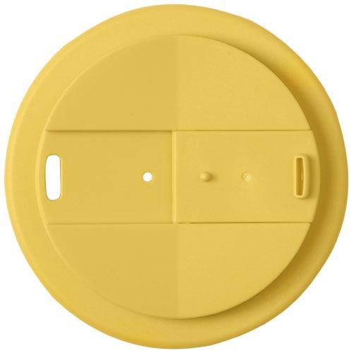 amarillo/negro Americano® Vaso térmico de 350 ml con tapa antigoteo