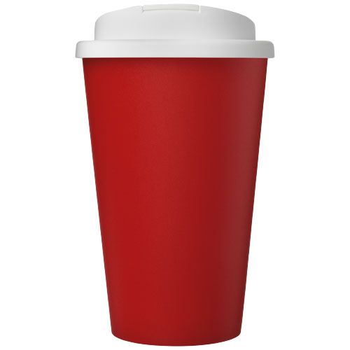 rojo/blanco Americano® Vaso térmico de 350 ml con tapa antigoteo