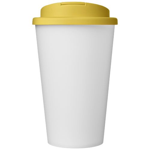 amarillo/blanco Americano® Vaso térmico de 350 ml con tapa antigoteo