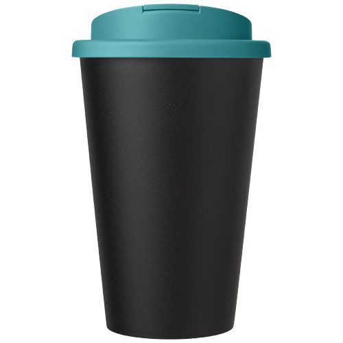 azul aqua/negro Americano® Vaso térmico de 350 ml con tapa antigoteo