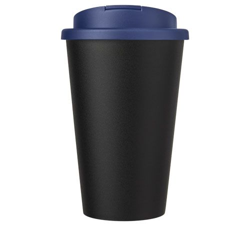 azul/negro Americano® Vaso térmico de 350 ml con tapa antigoteo