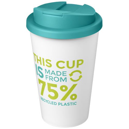 azul aqua/blanco Americano® Vaso térmico de 350 ml con tapa antigoteo
